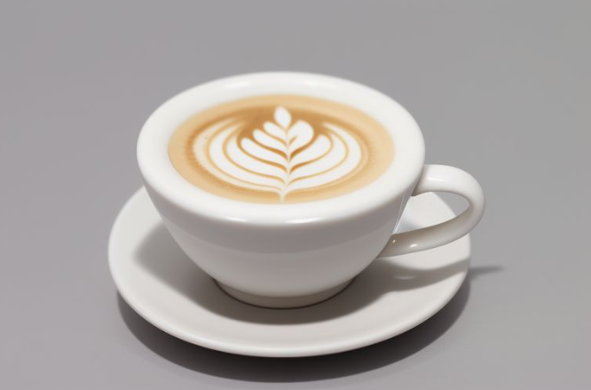 Flat White Koffie Met Vanille